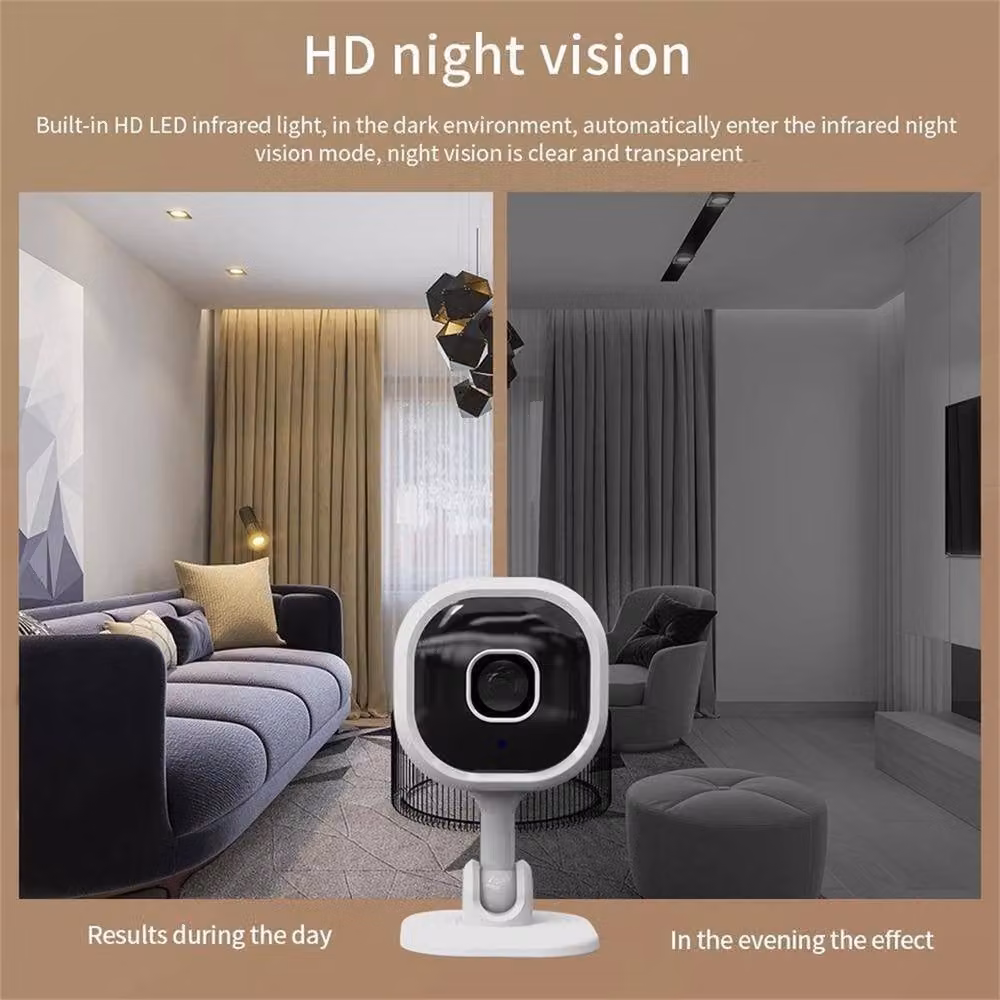 Nordara 1080P HD Mini Wireless WiFi Indoor IP Security Camera, White – 5