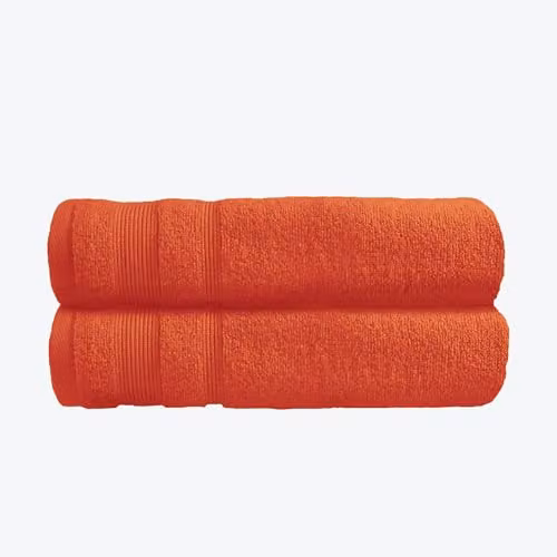 Allure Bath Fashions Luxury Egyptian Cotton Towel Set, Pack of 3, Terracotta, W: 70 cm, L: 120 cm – 5