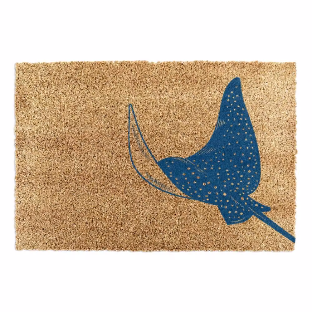 Artsy Mats Sting Ray Doormat in Brown, W/D: 90 x 60 cm – 2
