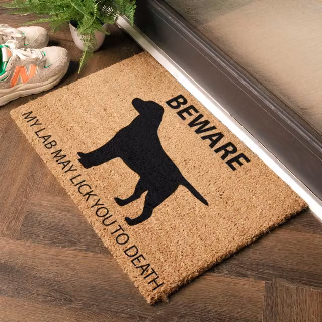 Artsy Mats Labrador Doormat, Brown, W: 60 cm, D: 40 cm – 1