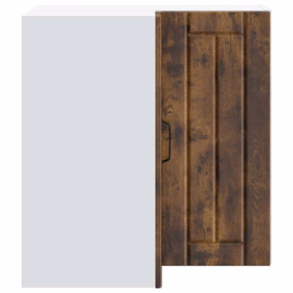 Berkfield Home Lucca Smoked Oak Kitchen Wall Corner Cabinet in Brown, W/D/H: 60.0 x 30.0 x 57.0 cm – 4