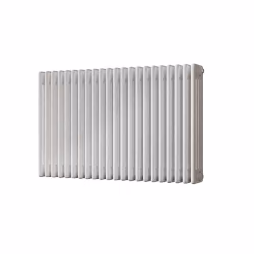 UK Radiators Alpha 4 Column Traditional Cast-Iron Style Radiator in White, W: 98.8 cm, H: 60.0 cm – 2