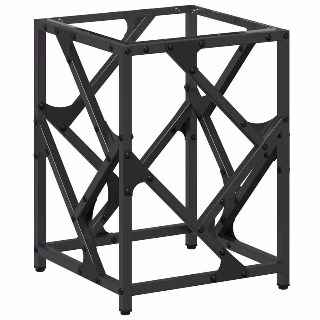 Berkfield Home Modern Square Coffee Table with Transparent Glass Top and Black Steel Frame, W/D/H: 30 x 30 x 41 cm – 2