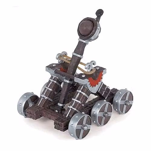 Papo Red Medieval Catapult Toy from the Fantasy Collection for Kids Ages 3+