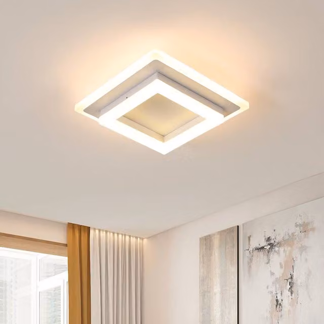 COMELY Modern 24W LED Square Ceiling Light with Warm White 3000K Illumination – 1