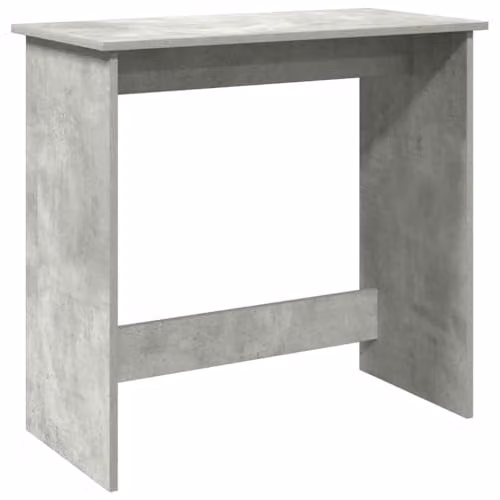 vidaXL Modern Writing Desk in Grey Composite Wood, W: 80 cm, D: 40 cm, H: 75 cm