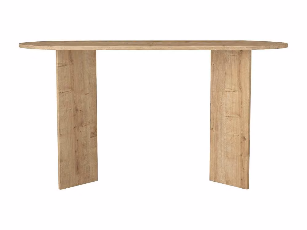 Vente-unique TOPANIA Writing Desk in Light Oak – 2