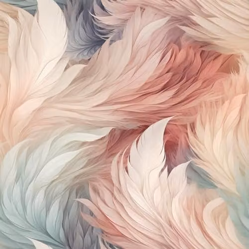 Muriva Multicolour Abstract Plumes and Feathers Wallpaper