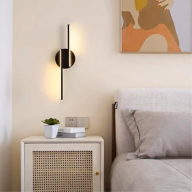 COMELY Black LED Indoor Wall Lights with Warm White 3000K Multi-Tube Design – 1