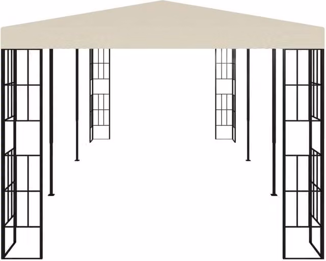 Berkfield Home Modern Gazebo in Beige, W: 600 cm, D: 300 cm, H: 260 cm – 1