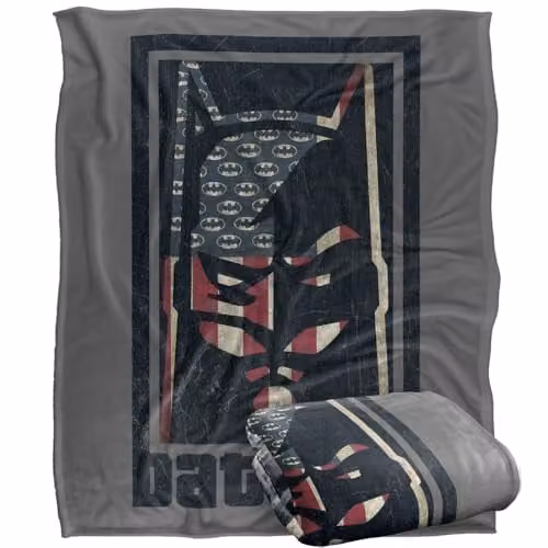 Warner Bros. Batman Silky Touch Super Soft Fleece Throw Blanket, Multicolour, W: 127.0 cm x H: 152.4 cm – 1