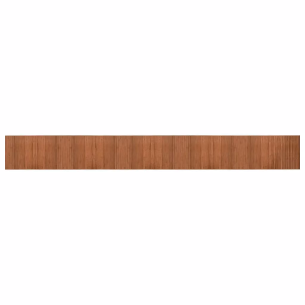 Berkfield Home Rectangular Bamboo Rug in Brown, W: 60 cm, L: 500 cm – 1