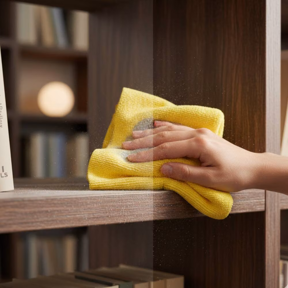 Bedsland 10-Pack Super Absorbent Reusable Microfiber Cleaning Cloths in Yellow – 4