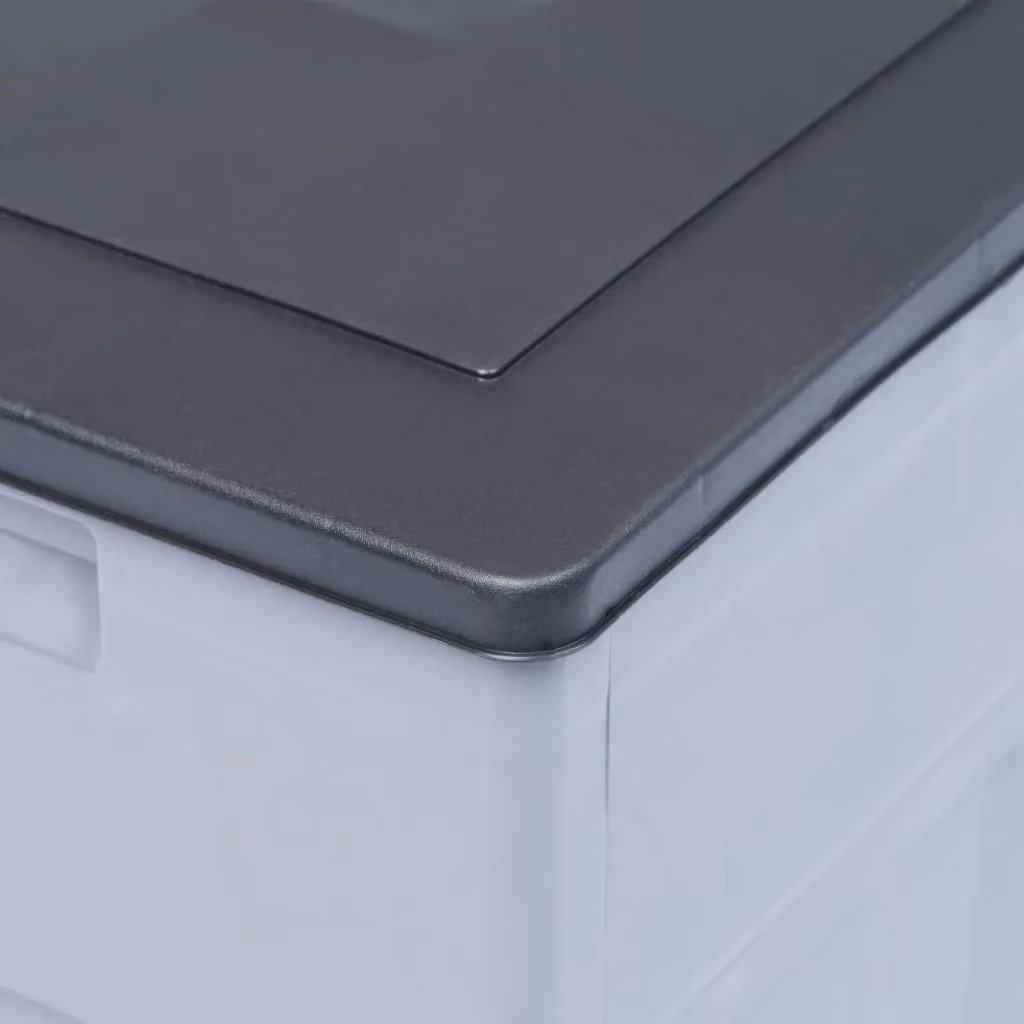 Berkfield Home Garden Storage Box, 320 L, Grey and Black – 2