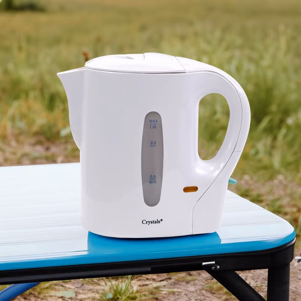 Crystals Portable Electric Travel Kettle, 1 l, White – 3