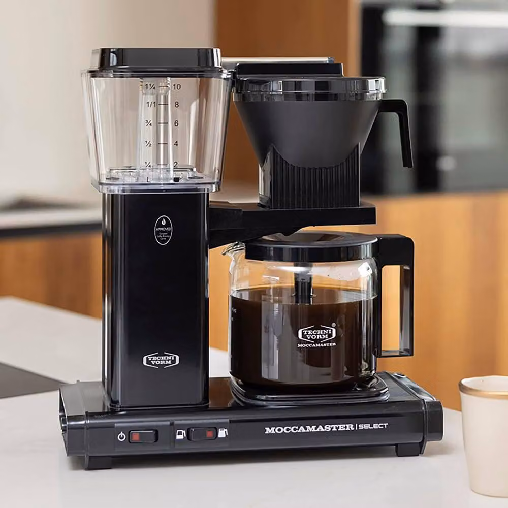 Moccamaster KBG Select Filter Coffee Machine with Glass Jug, Black, 1.25 l – 7