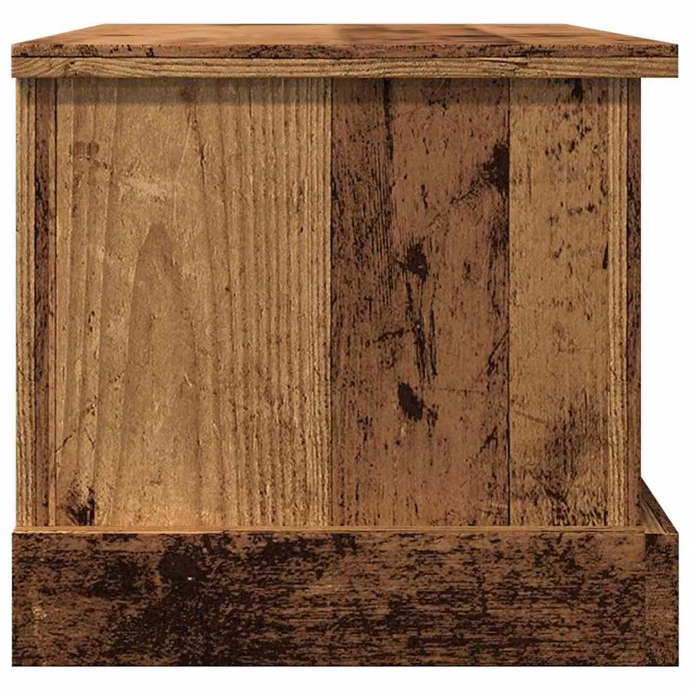 Berkfield Home Old Wood Storage Box in Brown, W/D/H: 30 x 50 x 28 cm – 4