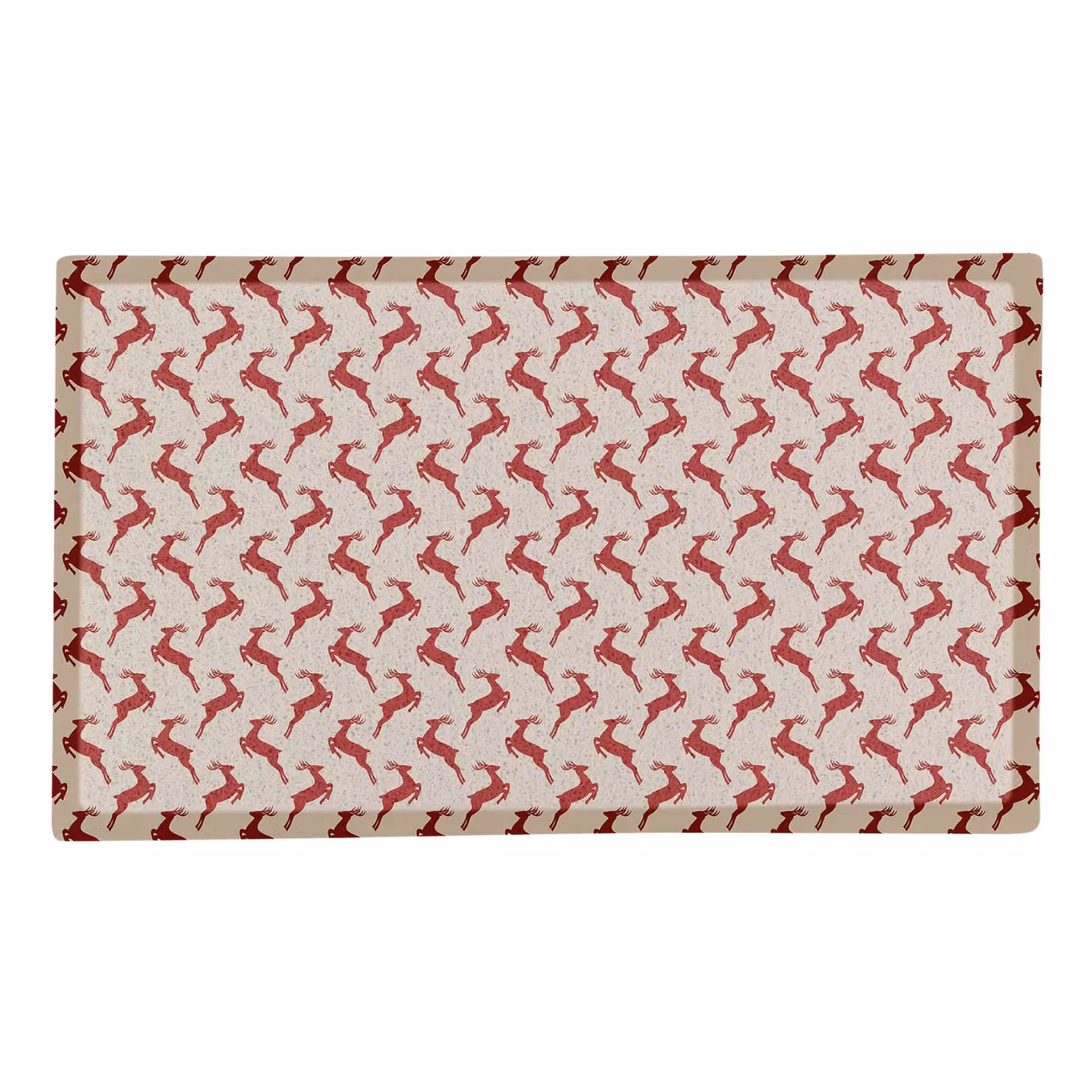 Artsy Mats Jumping Reindeer Doormat, Multicolour, W: 70 cm, D: 40 cm – 2