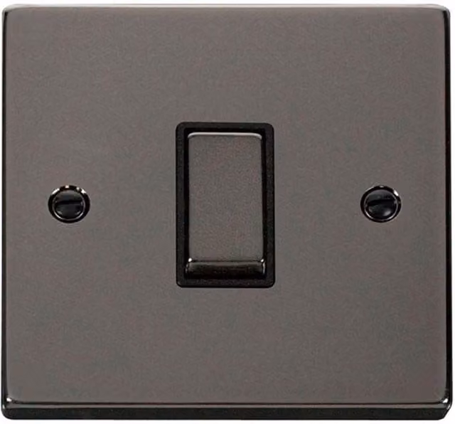 SE Home Black 1 Gang 2 Way Ingot Light Switch