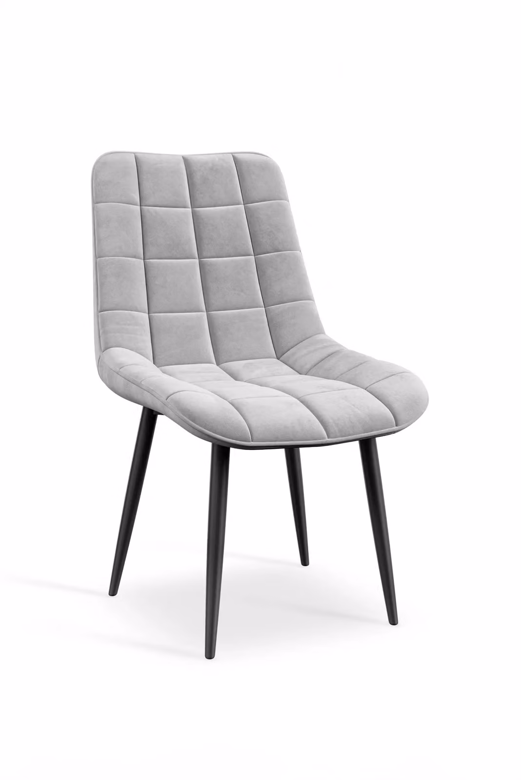 More4Homes Set of 8 Nova Modern Velvet Dining Chairs with Metal Legs in Grey – 2