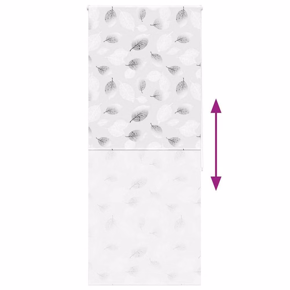 Berkfield Home Grey Shower Roller Blind, W: 100 cm, H: 240 cm