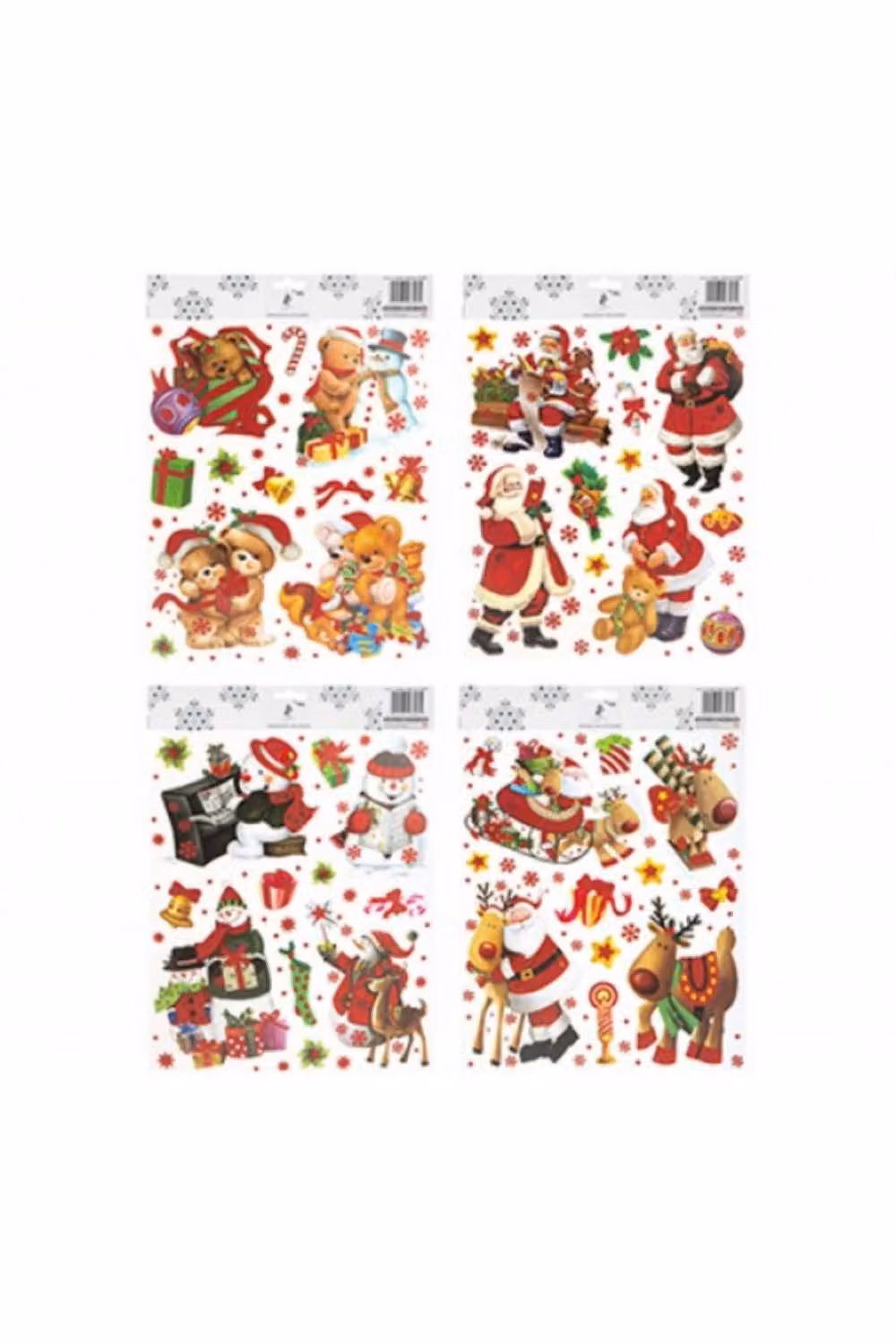 KDMD Traditional Christmas Stickers, Assorted Multicolour, 6 Pack – 2