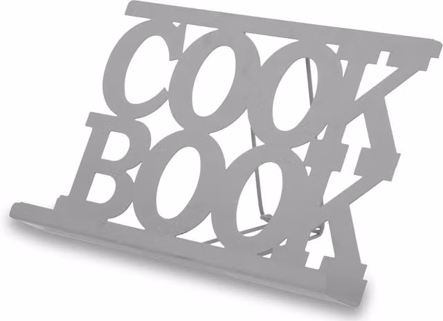 Orsina Elegant Metal Cook Book Stand in Grey or Pink