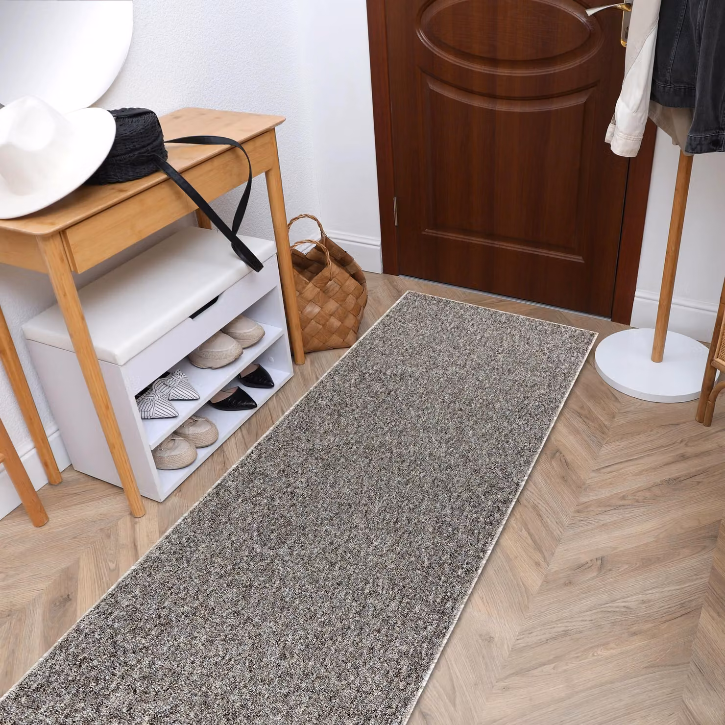 RugsX Superstar 836 Runner in Beige and Grey, W/D/H: 150 x 370 cm – 3