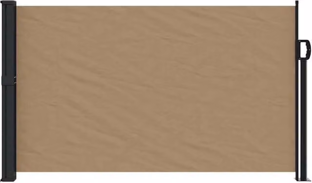 Berkfield Home Retractable Side Awning in Taupe, W/H: 117 x 300 cm – 1