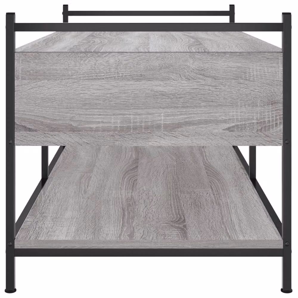 Berkfield Home Decorative Coffee Table in Grey Sonoma, W/D/H: 99 x 50 x 50 cm – 3