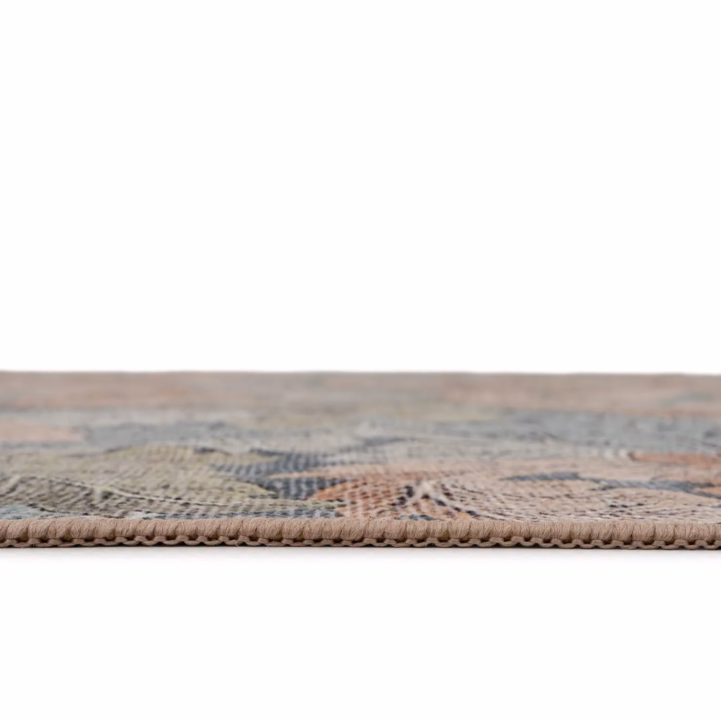 Kukoon Pale Green Distressed Vintage Shabby Chic Living Room Area Rug, W: 200 cm, D: 290 cm – 3