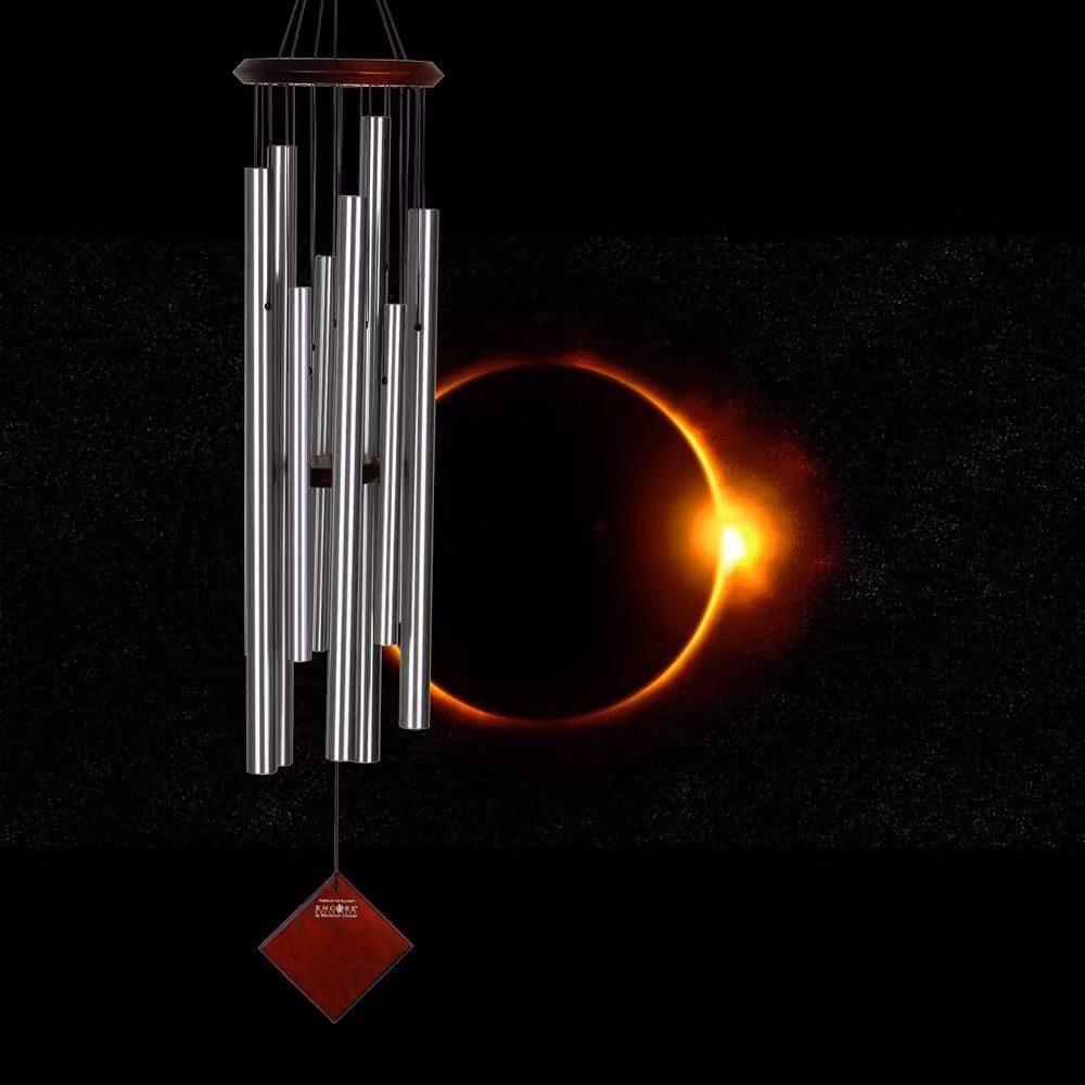 Woodstock Chimes Chimes of the Eclipse Wind Chime in Silver – 3