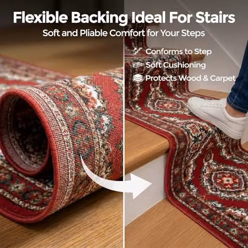 Bravich Texas Red Hallway Runner, W/L: 60 x 450 cm – 5