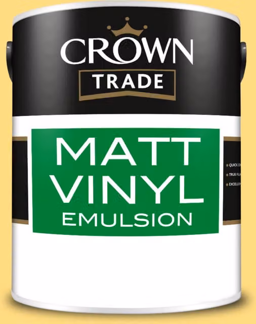 Crown Trade Happy Daze Mixed Colour Matt Water Based Dispersion Paint, 5 l