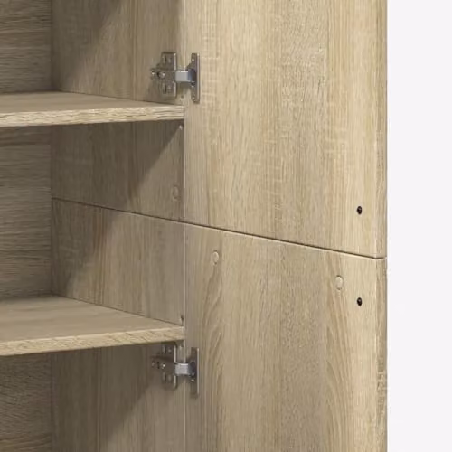 vidaXL Modern Highboard in Brown Sonoma Oak, W/D/H: 80 x 35 x 180 cm – 2