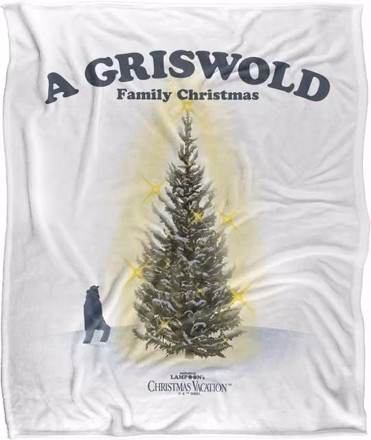 Warner Bros. National Lampoon's Christmas Vacation Clark Griswold Family Christmas Extra Large Multicolour Polyester Blanket