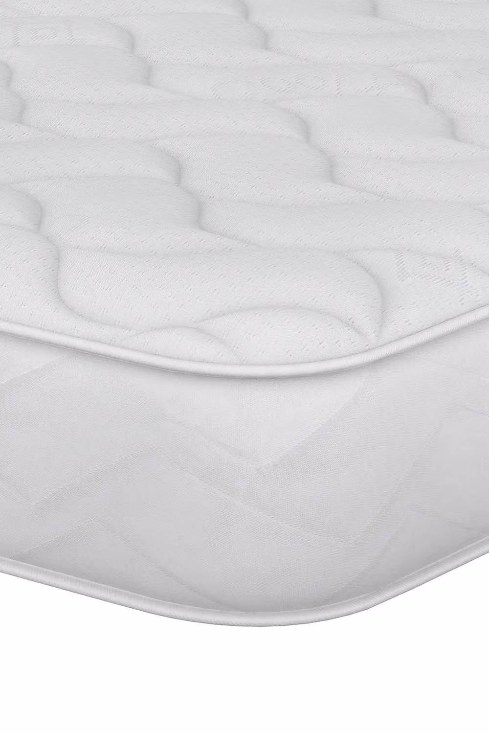 Aspire UK Made White Bonnell Spring Support Rolled Mattress, W/D/H: 140 x 200 cm – 2
