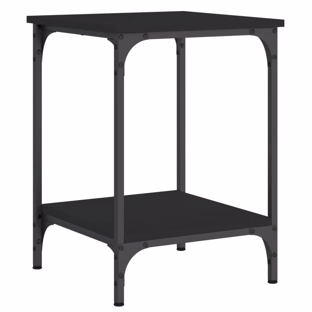 Berkfield Home Decorative Black Square Coffee Table, W/D/H: 40 x 40 x 55 cm – 3