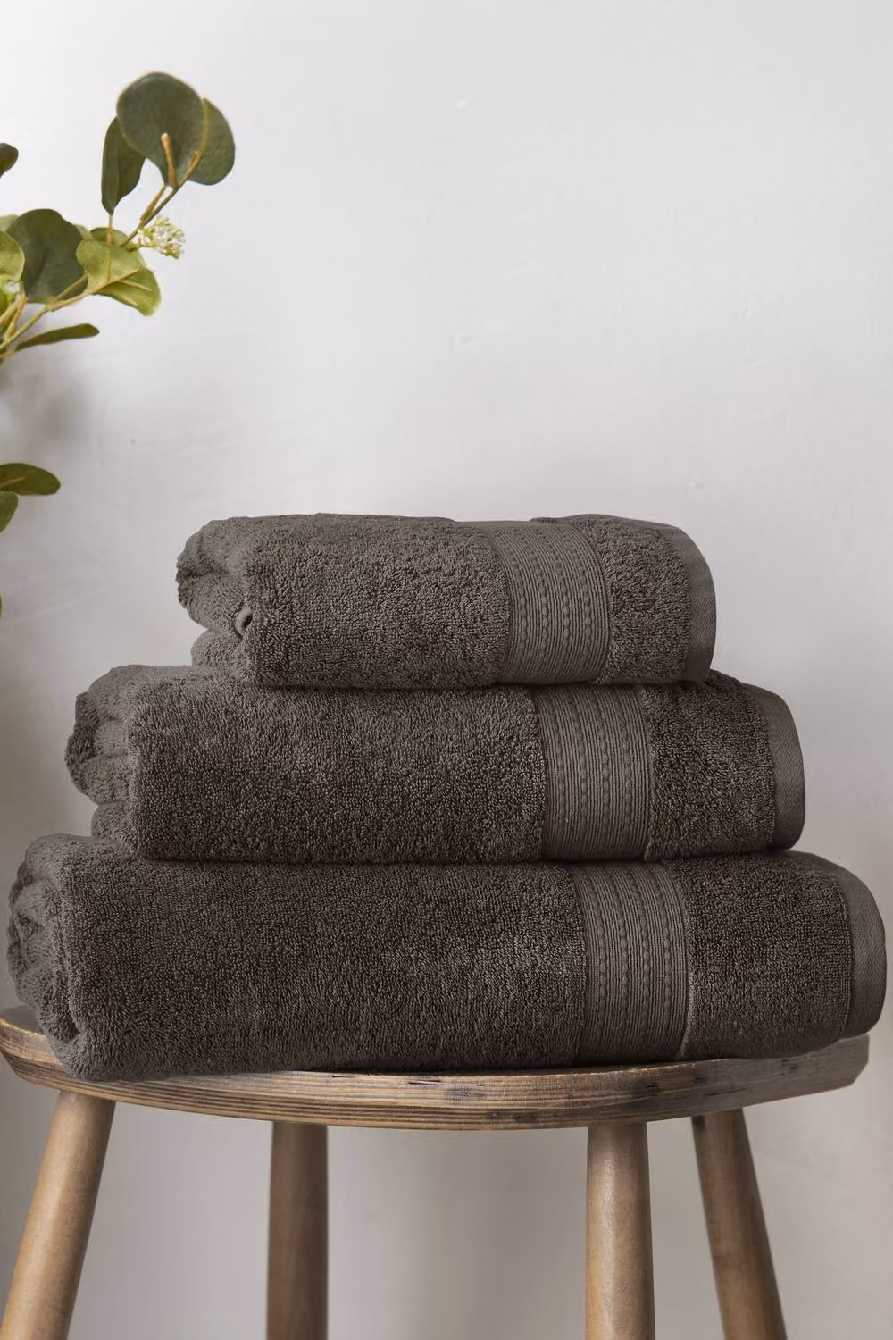 Bianca Supima Cotton Bath Towel in Grey, W/D/H: 70 x 127 cm – 3