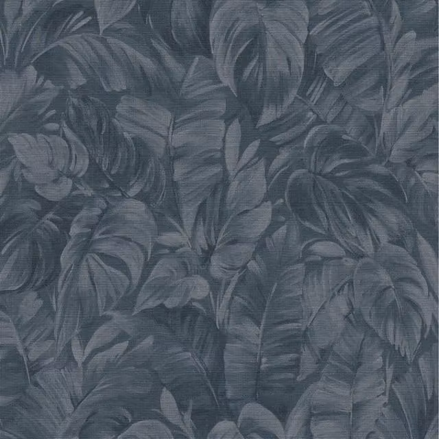 Erismann Botanical Floral Blue Non-Woven Vinyl Wallpaper