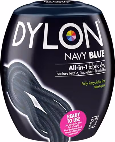 Dylon Washing Machine Fabric Dye Pods for Clothes and Soft Furnishings, Blue, 350g – 1
