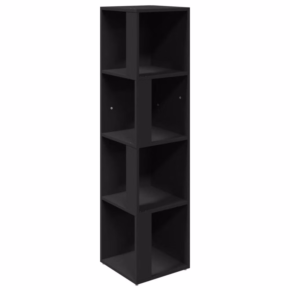Berkfield Home Modern Black Corner Cabinet W/D/H: 33 x 33 x 132 cm – 2