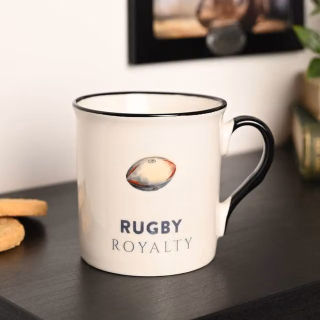 Harvey Makin Hobbies Rugby Mug in White – 1