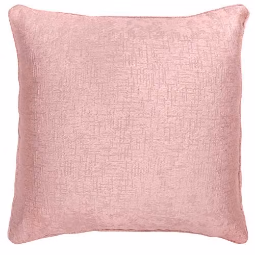 Enhanced Living Vogue Pink Square Cushion with Removable Polyester Cover, W/D/H: 43 x 43 x 43 cm