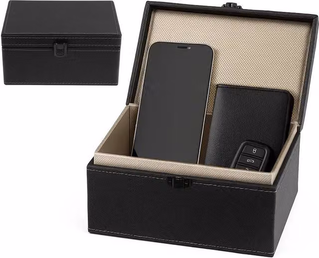 FLAVORA Black Car Key Signal Blocker Cage Shielding Device