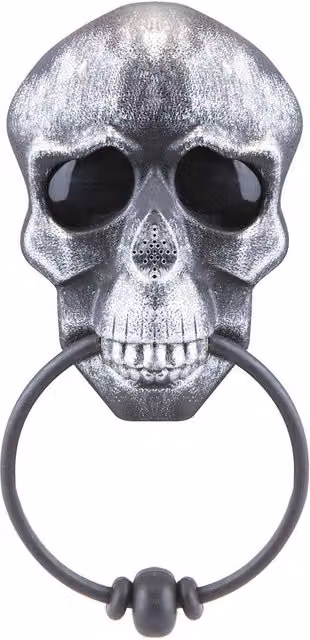 VFM e-Store Silver Metal Halloween Spooky Door Knocker for Party Decorations