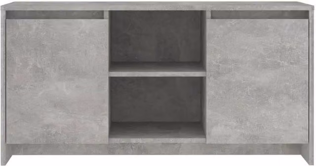 Berkfield Home Modern TV Cabinet in Concrete Grey, W/D/H: 102 x 37.5 x 52.5 cm
