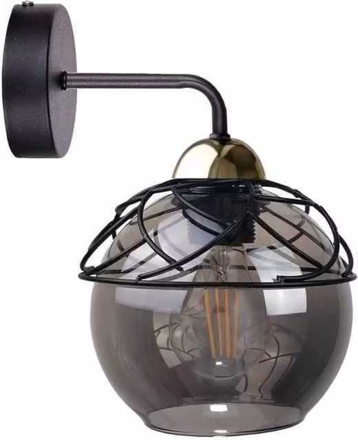 Netlighting Mera Dome Wall Lamp Black, Diameter: 23 cm, E27
