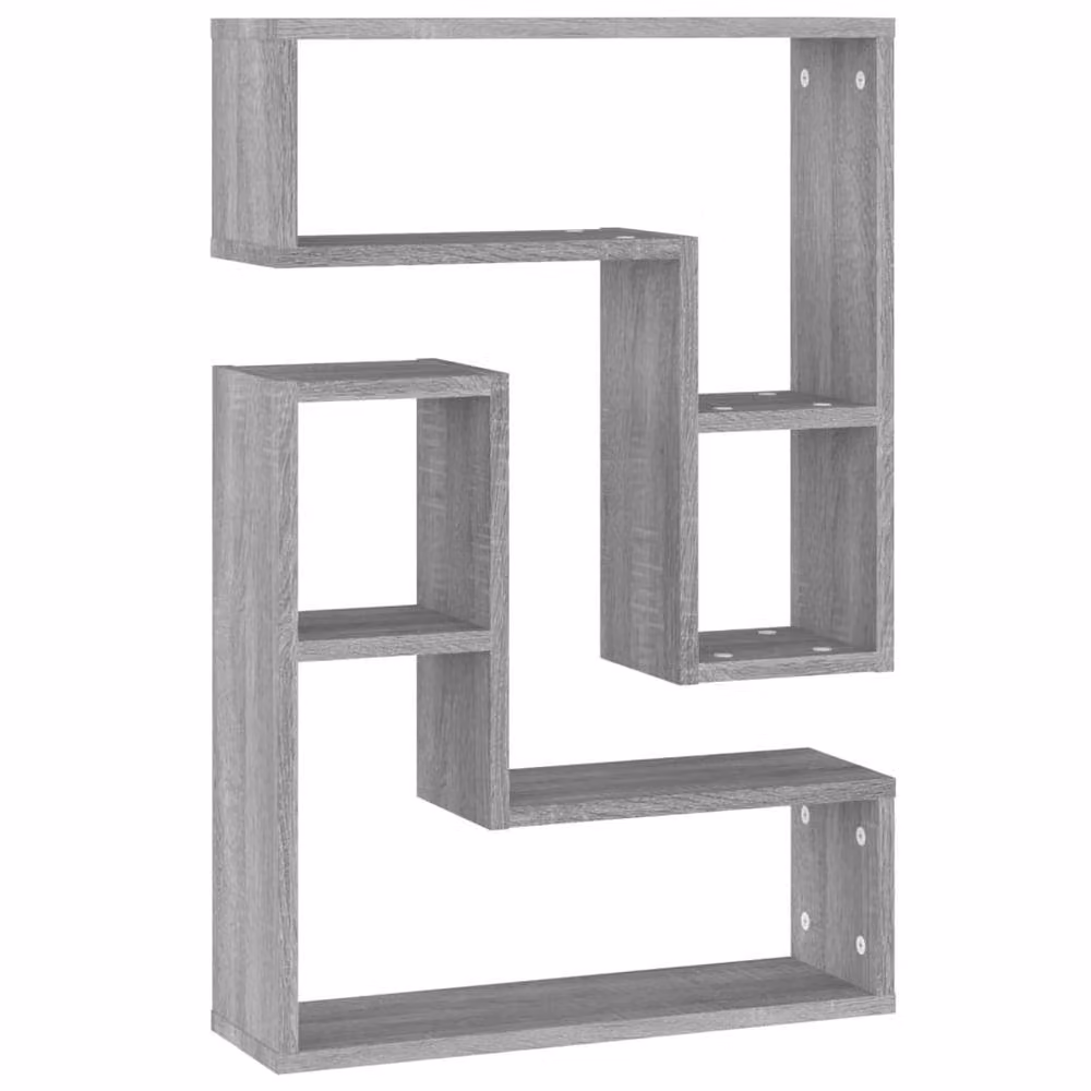 Berkfield Home Decorative Wall Shelves, 2 Piece Set in Grey Sonoma, W/D/H: 50 x 15 x 50 cm – 3