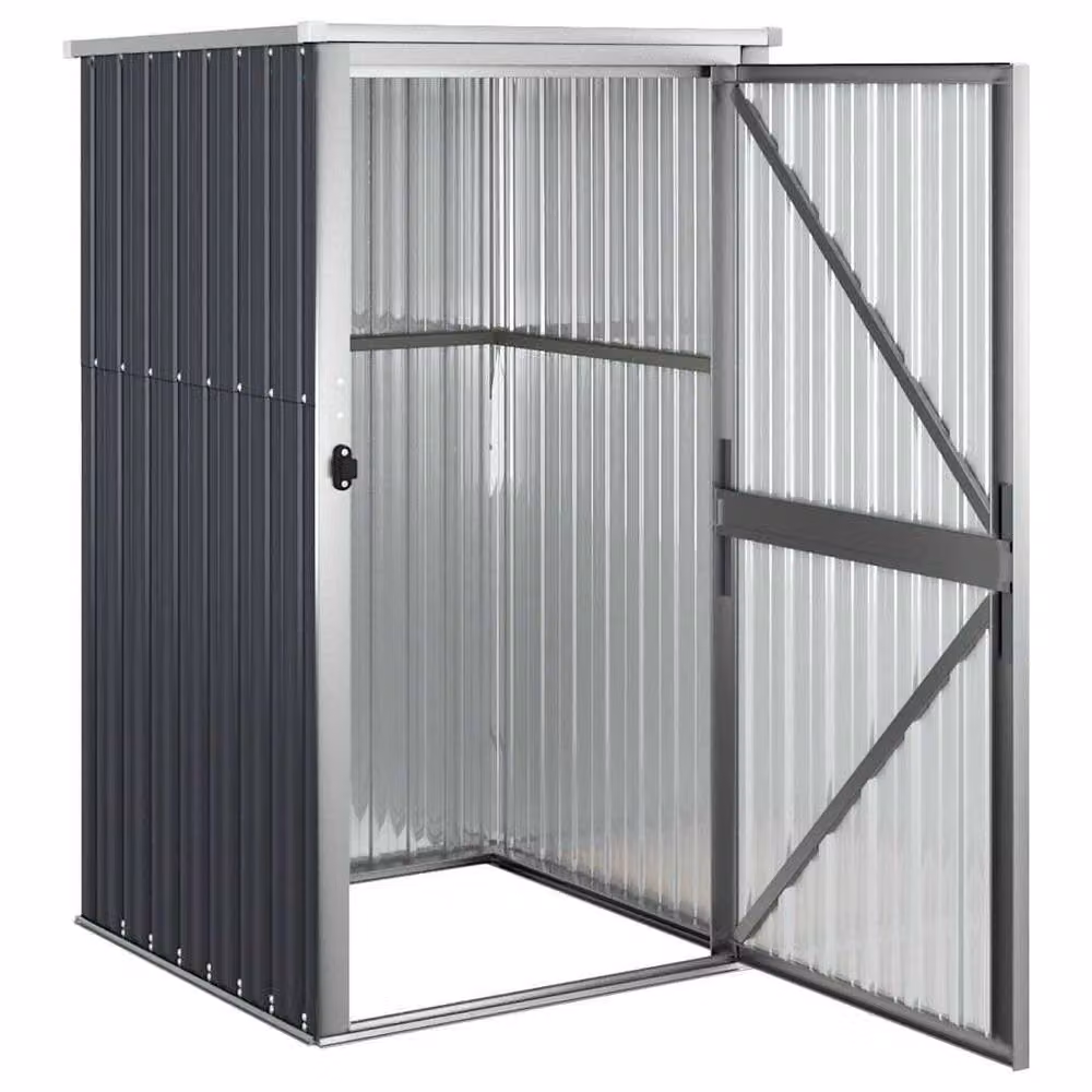 Berkfield Home Tall Cabinet in Anthracite, W/D/H: 88 x 89 x 161 cm – 4